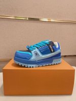 工厂价 Loui* Vuitto*情侣款 路易威登耐克联名系列。高版本。官网款。专柜同步发售 。鞋面采用原版意大利进口牛皮搭配原版材料 。 原版进口网布内里 鞋