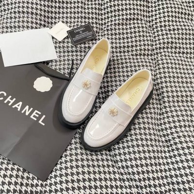 出厂 Chanel 香奈儿 2025顶级专柜 早春新款 官网上新 独家首发 香奈儿Chanel25Ss 早春山茶花厚底小皮鞋 Chaenl 皮鞋 Chanel鞋