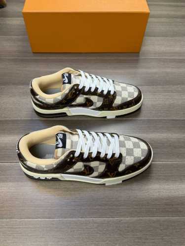 Louis Vuitton-Air 路易威登 联名款 -高端品质 原单 -鞋面：品牌图腾pvc皮料、鞋舌.后跟.品牌logo -内里：高弹力布匹 -大底：原版t
