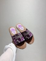 dg新款35-43码数 麻绳底拖鞋鞋 羊皮印花内里垫脚