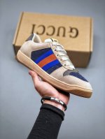 橙子出厂价 Gucci 古驰经典款小脏鞋 运动鞋 休闲鞋板鞋 情侣款 原版开发代购级别版本，金属双G水晶圆柱形标，Gucci原版纹织带。专属擦色牛皮面料，原版毛
