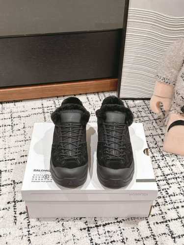 顶级品质 maisonmargiela ss24 new arrival～ ＭＭ6 x SALOMON XT4 MULE合作款 24fw秋冬新款运动鞋皮毛一体内