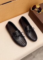 Bv男士套脚鞋 Bottega Veneta 官网专柜新款 一比一开模 意大利小牛皮手工编织牛皮内里。开车套脚便鞋 专柜同步 尺码 38～44 45订制