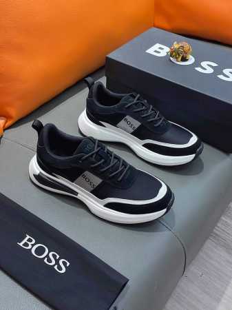 商品名称：Boss 波士 实价： 正规码数: 38-44 休闲鞋 商品材料：精选 牛皮鞋面，舒适羊皮内里 ；原厂大底。 - 点击图像关闭