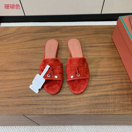 Loro Piana 羊京平底拖鞋。鞋面羊京，羊皮内里及垫脚。真皮中底，真皮包跟。进口真皮大底。码数：34-42 34、40、41、42定制不退换 批：
