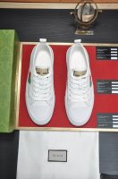 出厂价 Gucci 古奇 官网1:1运动男鞋火爆上市，采用原版布料+水染羊皮内里，再加官网原版1:1舒适大底。时尚百搭，着脚超舒适、透气。标准鞋码38 45 4
