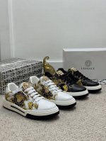versac 时尚潮流 范思哲 Versace-范思哲 官网最新款休闲时尚中帮男鞋爆款版型简洁大气 潮男专属.独有的官网最新品牌元素时尚又大方 原版牛皮材质制造