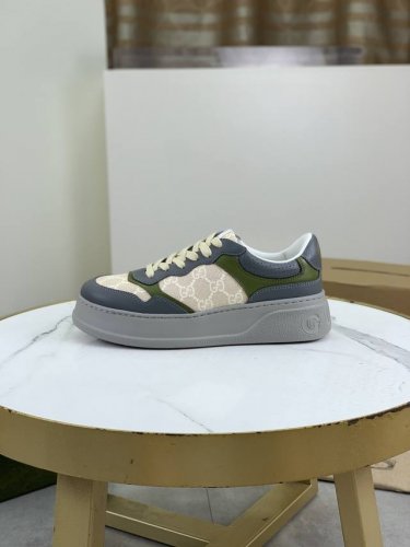 工厂p价p 实价 Gucci 古驰家 高版本全新系列 情侣饼干鞋 厚底运动鞋 这款的舒适度真的很绝 超级轻便舒适百搭 必备单品 这款单品充满了趣味十足的复古气息