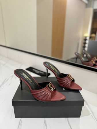 出厂价pp Ysl Saint Laurent* 夏季新品 金属头优雅大气高跟凉鞋 2025全新春夏系列后带方扣高跟凉鞋 尖头高跟拖鞋淡淡的夏日里怎么少得了一双 - 点击图像关闭
