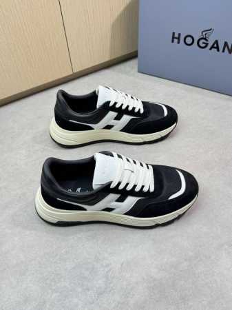 Hogan 霍根 -高端品质 原单休闲运动鞋 -鞋面：纳帕小牛皮、反绒小牛皮、品牌帆布、鞋身车缝H图腾 -内里：品牌帆布，垫脚；压印3D品牌包棉帆布 -大底：原 - 点击图像关闭
