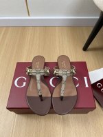 gucci古奇 2025 g家2025春夏新品 专柜最新走秀爆款马衔扣夹脚拖鞋系列 鞋面 进口牛皮 老花 内里 羊皮里 大底 意大利真皮大底 跟高 1.5Cm