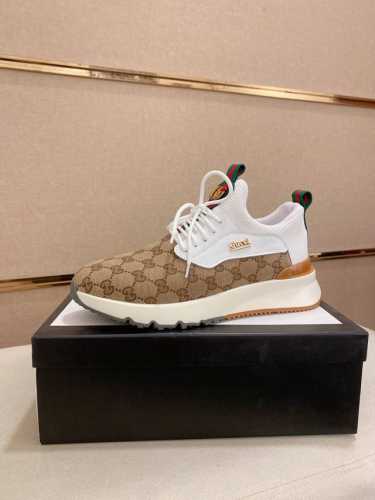 调工厂P价 男装男鞋 运动原单 古奇Gucci 官网最新款休闲时尚男鞋，爆款版型简洁大气，潮男专属.独有的官网最新品牌元素元素古奇原版装饰，时尚又大方，面料原版