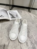 新色-灰色皮尾 羊皮里 女 男 码数34-40 牛皮里 女 男 码数38-44 麦昆高品质顶级版Alexander Mcqueen 经典明星爆款百搭小白鞋 已升