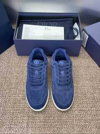 工厂p价p： 迪奥 2025春夏最新情侣款魔术贴休闲鞋 Dior Oblique B27 Cd印花字母Logo圆头高帮系带滑板鞋 明星同款平底老花拼色运动鞋 原 - 点击图像关闭