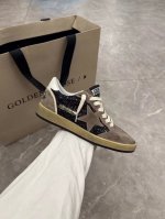 长期做货.订单询价 棕咖拼黑格情侣款顶级代购高版本.低端勿扰 2024秋冬新款单鞋 ggdb小脏鞋高版本男女情侣款Golden Gse Deluxe Brand