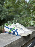 福利特价 160 Asics Onitsuka Tiger 亚瑟士 鬼冢虎系带皮面懒人鞋 #原装系带皮面 原装四联吊牌 中底纸板钢印 日系轻便运动休闲鞋 编码: