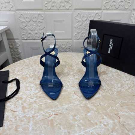 ysl.顶级版本.高品质. 配置全套包装 2025新款 官网同步 1:1开模 细跟凉鞋 鞋面：牛皮 漆皮 内里：羊皮 跟高: 10.5Cm 大底：A级原版黑色真 - 点击图像关闭