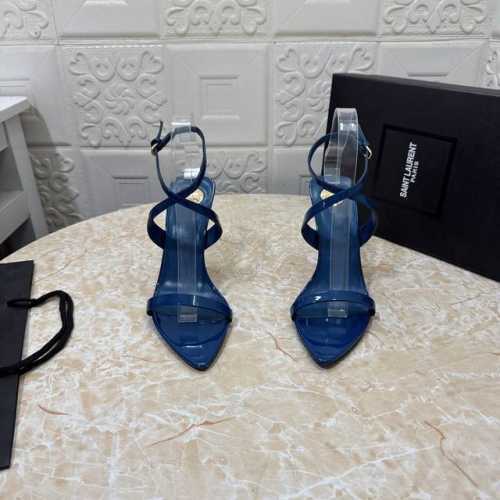 ysl.顶级版本.高品质. 配置全套包装 2025新款 官网同步 1:1开模 细跟凉鞋 鞋面：牛皮 漆皮 内里：羊皮 跟高: 10.5Cm 大底：A级原版黑色真