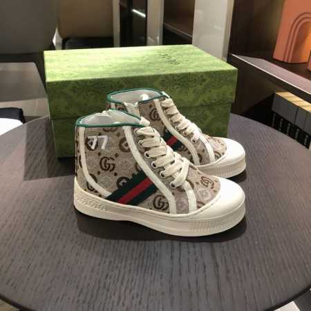 童鞋上新 Gucci 77系列秋冬高帮鞋 码数：26-35 代发： - 点击图像关闭