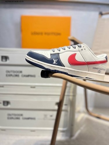 Nike Sb Dunk Low“Lv联名” 周年高端定制 低帮休闲板鞋 定制鞋盒 超高清洁度 皮料切割干净无任何毛边 细节完美Jj2508 As7660911