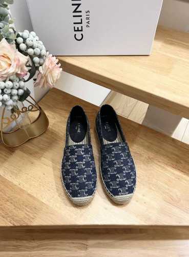 Celine 赛琳 顶级代购货，最高版本，渔夫鞋 专柜2024 早春 新款 Celine字母渔夫鞋系列， 爆款单鞋，上脚很美。 购入正品原版build。 正品级