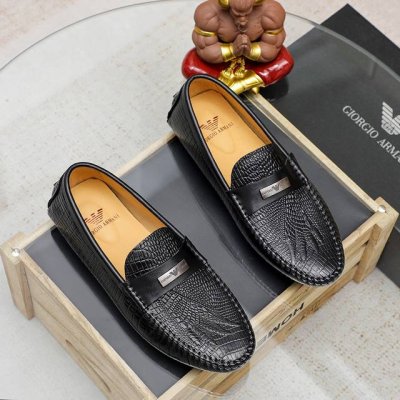工厂P价 阿玛尼 Armani 新款休闲豆豆鞋、专柜一比一制作 优质做工，原单品质、进口牛皮鞋面皮内里原版橡胶大底、｛高品质看得见｝欧洲站高端大牌男鞋 码数：色