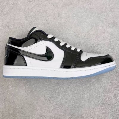 超强福利160 #Ry超级性价比 Air Jordan Aj1 Low 低帮 漆皮黑白熊猫 Dv1309-100 终端优势供应 市面中低帮最具代表性版本没有之一