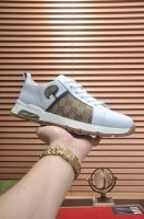GUCCI 古奇 官网1:1运动男鞋火爆上市，采用原版布料+水染羊皮内里，再加官网原版1:1舒适大底。时尚百搭，着脚超舒适、透气。标准鞋码38 45 45定做不