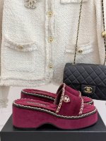 厂价 Chane*｜小香25C春夏新品度假 厚底链条双C爱心凉拖拖鞋 这一季度假凉拖系列真的超美 搭配链条双C五金装饰 简约百搭 上脚超级美的 怎么看怎么好看