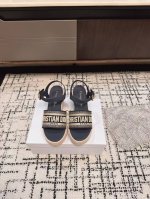 代购级 Dior 迪奥 25Ss 春夏新款 Ivieta Dway 渔夫凉鞋 Cd字母Logo立体刺绣厚底圆头露趾拖鞋 原版开发市面顶级版本，脚感柔软细腻，舒适