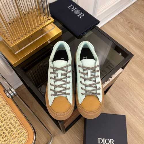 高版本情侣款 Dior迪奥 2024 L家2024春夏新品 专柜最新爆款B33系列情侣款胶囊彩虹休闲板鞋运动鞋系列 原版购入开发做货这款Dior x Stone