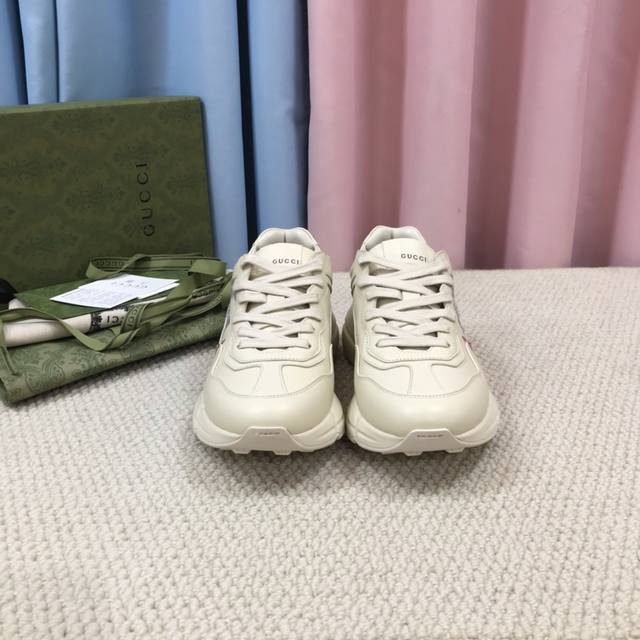 510 升级版神级复刻完美版代购品质 带Nfc防伪芯片标识 Gucci 老爹鞋Rhyton运动系列情侣款 全新5D打印完全对版对色对版型没有最好，只有更好 欢迎