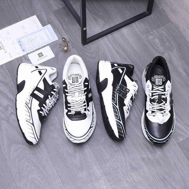 商品商标：Givenchy 纪梵希 休闲鞋 正码码数: 38-44 商品材料：精选牛皮拼接鞋面 透气网内里 原版大底