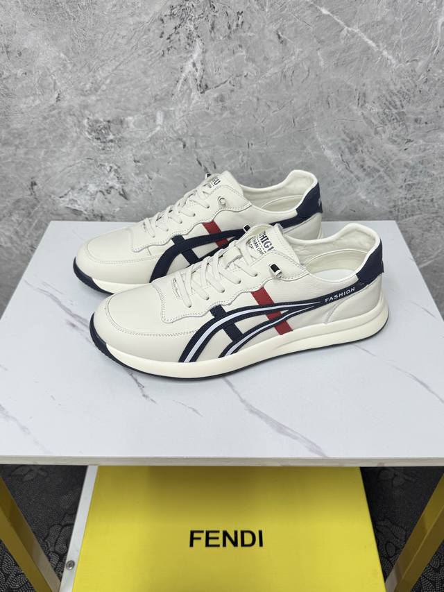 Fendi-芬迪 官网同步 专柜品质 时尚简约经典款 进口原版牛皮面料 猪皮内里 原版大底 尺码 Size :38-44 45定做不退换 X2