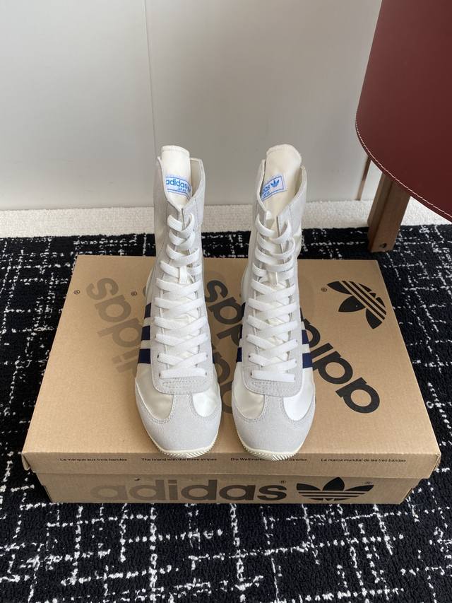 代购级 Adidas阿迪达斯 Jennie同款 Taekwondo 跆拳道鞋 三叶草 拳击鞋 复古 休闲 运动鞋 时尚百搭 超多网红时尚博主种草 不得不说这设计
