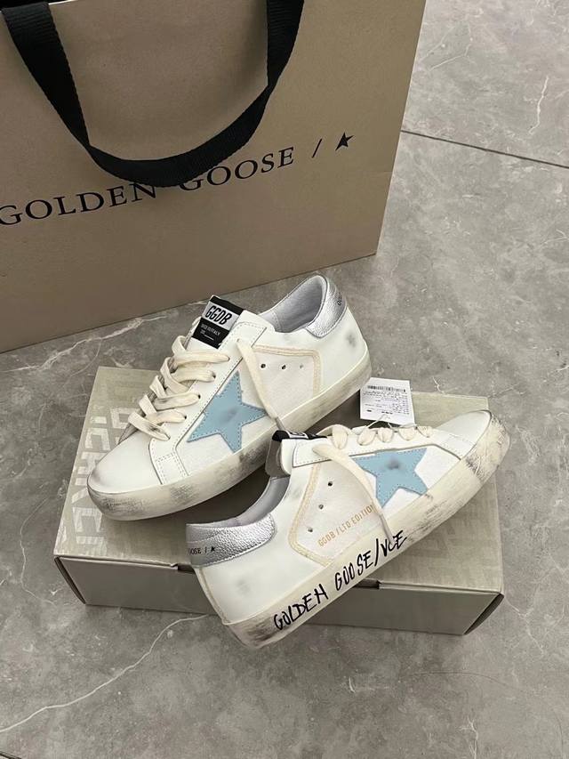 长期做货.订单询价 银尾蓝星字底情侣款. 原单高版本.低端勿扰 ggdb Star 小脏鞋高版本男女情侣款 新款单鞋Golden Gse Deluxe Bran