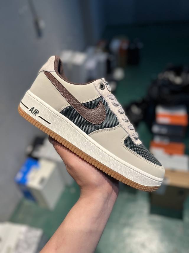 Nike Air Force 1 Low 米棕 空军一号低帮运动休闲板鞋 原楦头原纸板 打造纯正空军版型 专注外贸渠道 全掌内置蜂窝气垫 原盒配件 原厂中底钢印