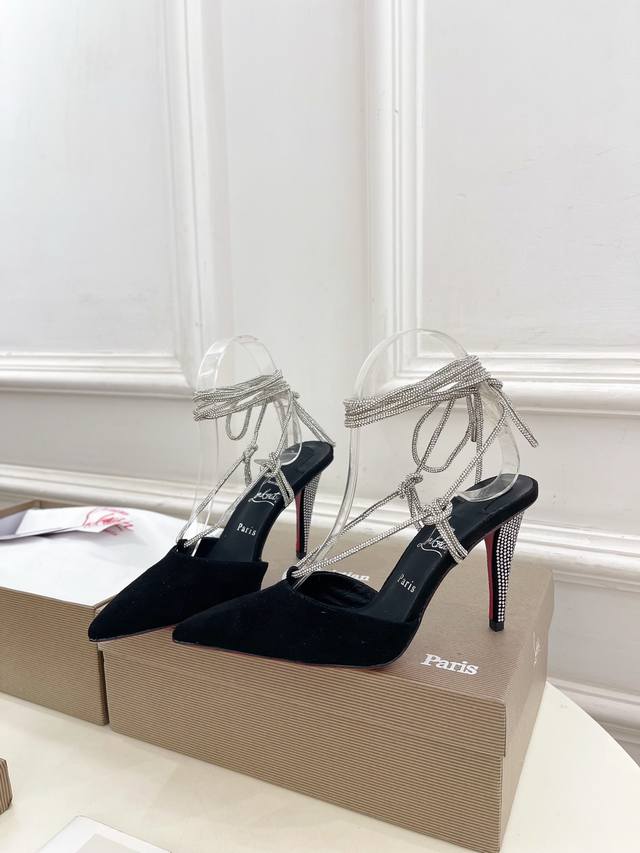 christian Louboutin路铂廷Cl 红底鞋 25Ss最新Just Jewel水晶钻高跟凉鞋系列 魅惑华丽的顶级硬货上新 bs明星同款 平台主播 网