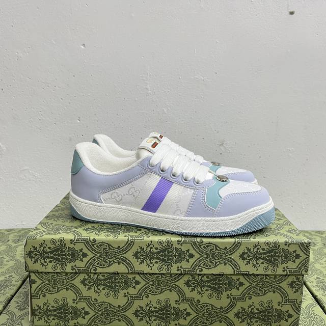 橙子出厂价p 跑量主推款 Gucci 古驰小脏鞋系列 经典原型复古百搭做旧老爹板鞋 复古学院风 怀旧版 原装意大利进口 全套包装 广东代工出品 原档原标原盒 随
