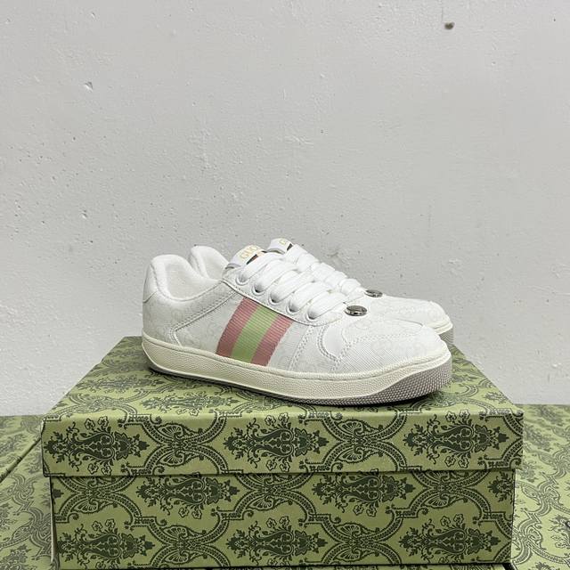 橙子出厂价p 跑量主推款 Gucci 古驰小脏鞋系列 经典原型复古百搭做旧老爹板鞋 复古学院风 怀旧版 原装意大利进口 全套包装 广东代工出品 原档原标原盒 随