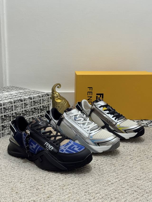 Fendi* 原单品质 芬迪小怪兽！7代购级别爆款，鞋面牛皮制造，透气网里，大底更轻便，防滑。市场顶级品质，众多明星亲身演绎，时尚主打潮流，百搭爆款，简单不失品