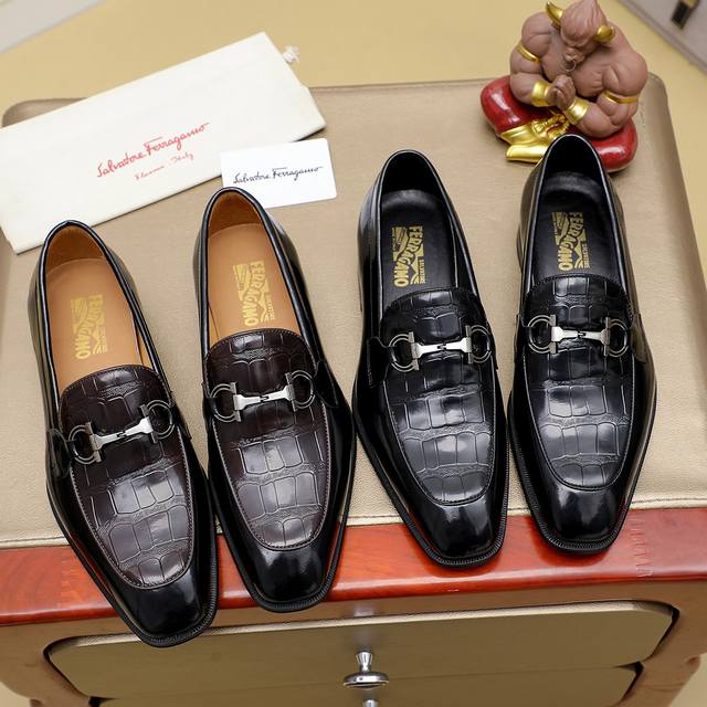 调工厂P价 男装男鞋 运动原单 Ferragamo 菲拉格慕顶级男士商务皮鞋官网原版复制，鞋面采用进口官网1:1材料制作意大利进口牛皮进口牛皮内里。绝非一般的工