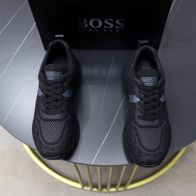 出厂价Pp： Boss 老爹鞋 原版专柜潮鞋 鞋面意大利进透气网布内里 潮男年轻人必备，欧美时尚风格，无论走到那你都是亮点。1:1复刻 运动风，原单印图 懒人套