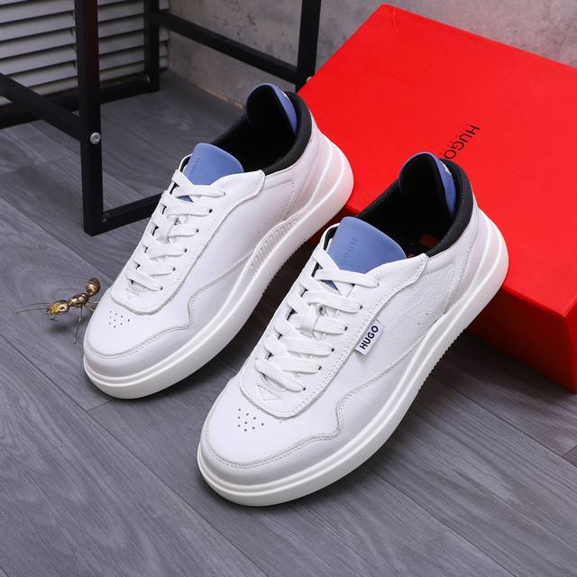 商品商标：Hogo 雨果博斯 休闲鞋 正码码数: 38-45 商品材料：精选牛皮鞋面 牛皮鞋垫 网内里 原版大底