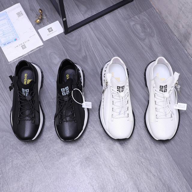 商品商标：Givenchy 纪梵希 休闲鞋 正码码数: 38-44 商品材料：精选冲孔牛皮透气鞋面 猪皮内里 原版大底