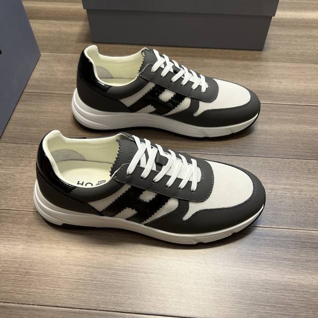 Hogan 霍根 -高端品质 原单 -原版丝绸小牛皮-品牌帆布布匹 -内里 垫脚 顶级牛皮， -原版Tpu-橡胶 双色成型大底 -超高品控做工精细，凸显 高端