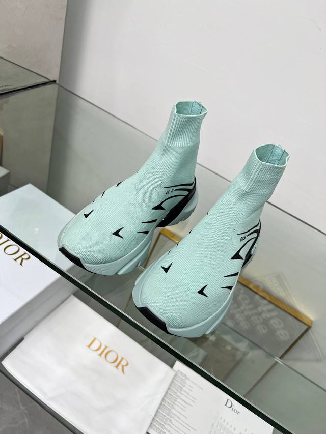 Dior 女款 女码35-40 2025迪奥B32全新Shoes来袭迪奥B32袜子鞋