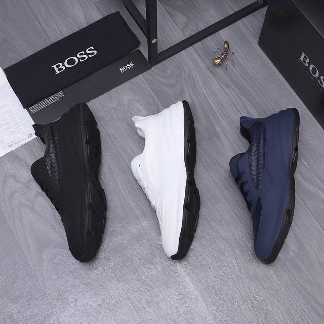 商品商标： ＢＯＳＳ 包底休闲鞋 正码码数: 38-44 45定做不退换 商品材料：精选拼接编织牛皮鞋面 网内里 牛皮鞋垫 橡胶大底