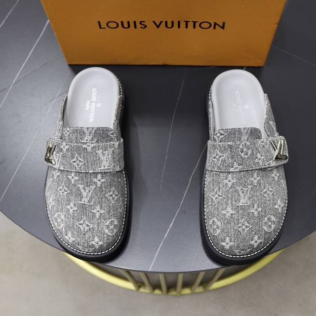 出厂价P Lv.爆款男拖鞋热卖 官网一比一制作 38-45码 45 46 订做！