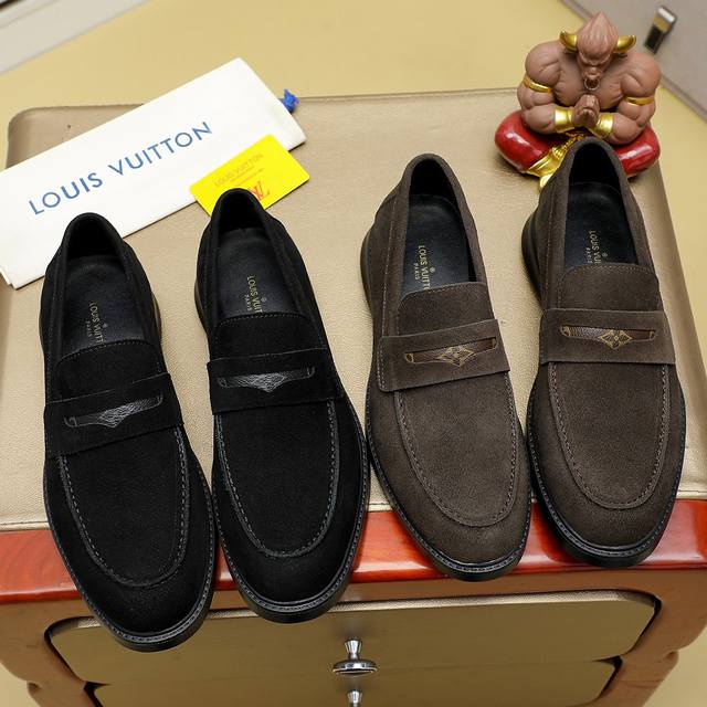 工厂P价 Louis Vuitton 路易威登 新款官网爆款！原版一比一复刻，那种沉稳内涵儒雅的品味无法言喻的开启时尚鞋履的旅程从容应对各种场合！大牌的气势不言